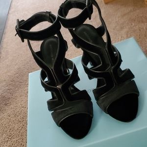 Antonio Melani Leather and Velvet Heel